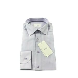 ETON Contemporary Current Light Purple Cotton Button Front Size 16/41 NWT